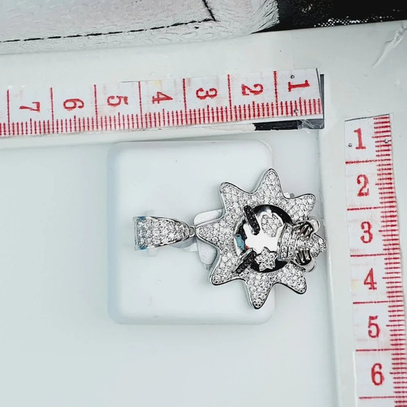 "925 Sterling Silver Cubic Zirconia Pendant, UU1P6A6046 - Picture 7 of 7